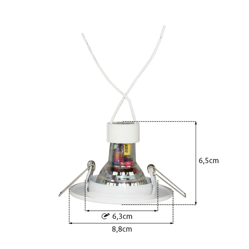 LED-Spot-Leuchte | Neigbar | Ø63mm | Rund | Weiß