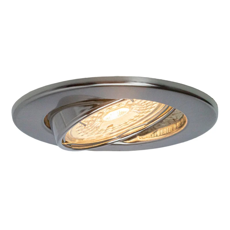 LED-Spot-Leuchte | Neigbar | Ø63mm | Rund | Silber