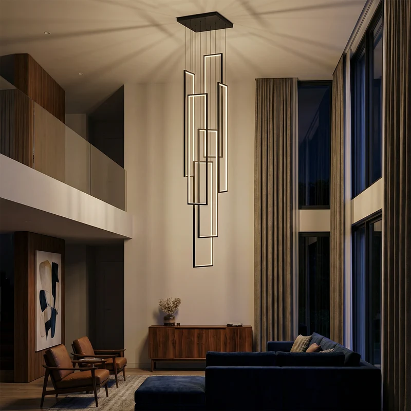 Elegante Hängeleuchte mit zweifarbiger Ausführung und sanfter Lichtverteilung – Brézia
