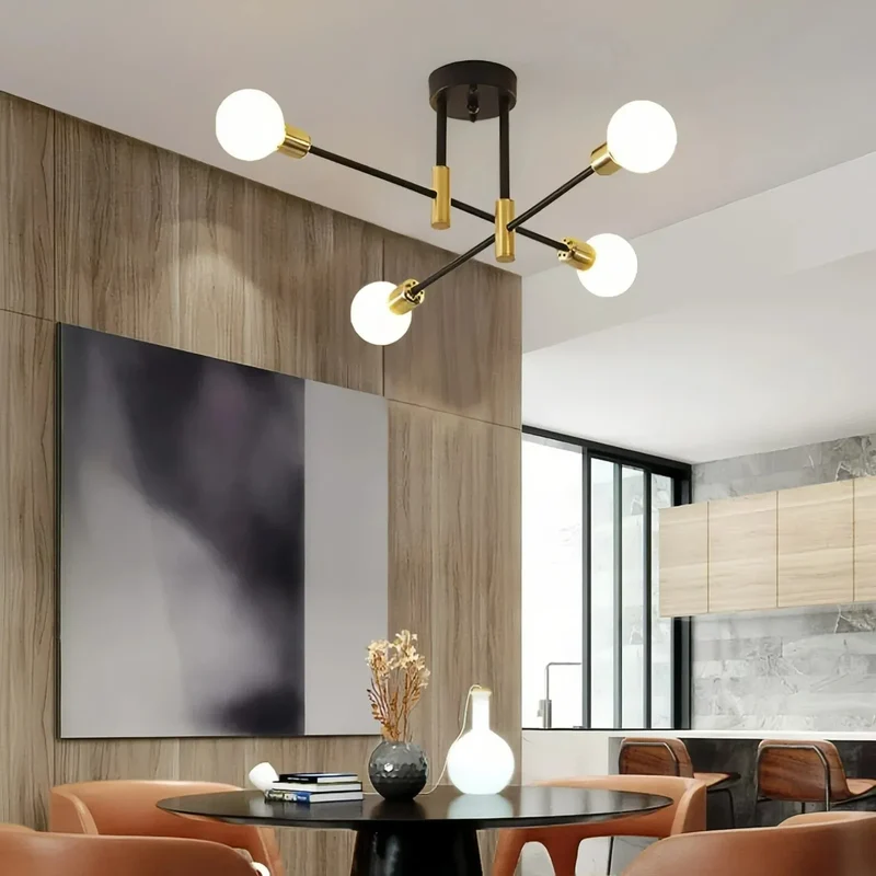 Sputnik Pendelleuchte im Mid-Century-Stil für Wohnzimmer