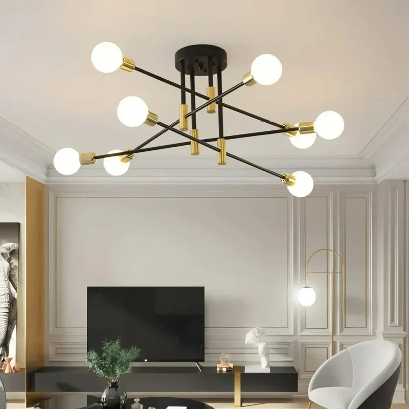 Sputnik Pendelleuchte im Mid-Century-Stil für Wohnzimmer
