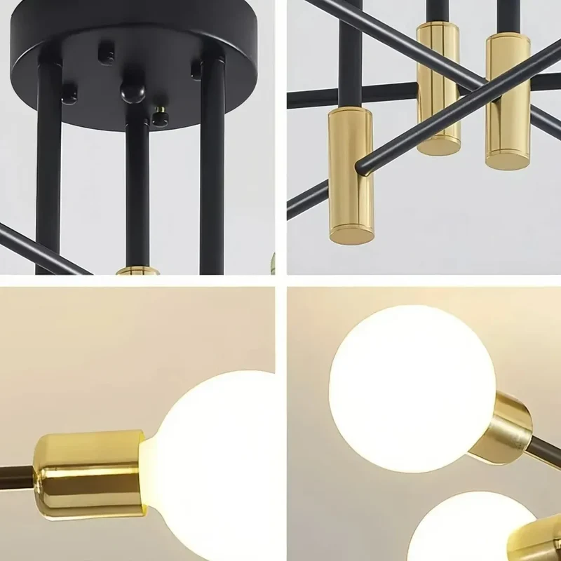 Sputnik Pendelleuchte im Mid-Century-Stil für Wohnzimmer
