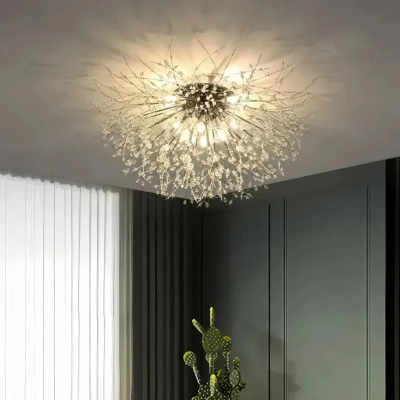 Sputnik Deckenleuchte aus Kristall modern für Schlafzimmer