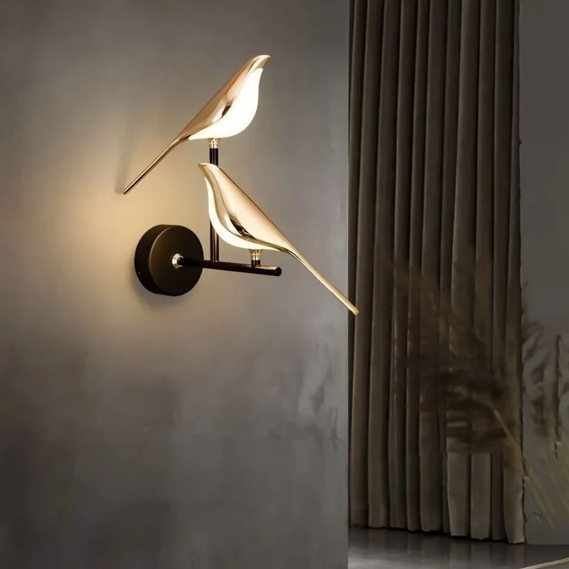 Vogel Wandleuchte im modernen Design für Schlafzimmer