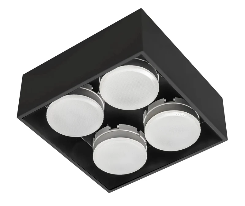 Deckenleuchte schwarz 4x GX53 bis 12W - LED's Light