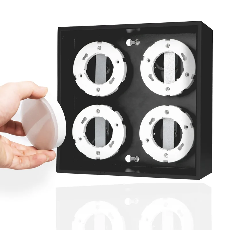 Deckenleuchte schwarz 4x GX53 bis 12W - LED's Light