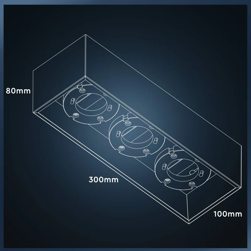 Deckenleuchte weiß 3x GX53 bis 12W - LED's Light
