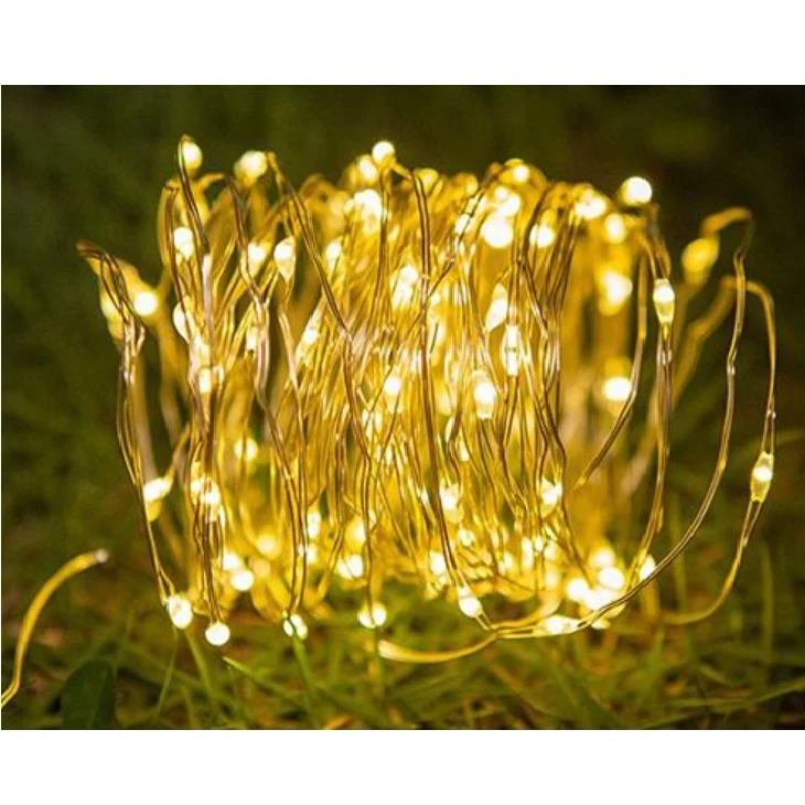 Solar-Lichterkette Twinkle | 10 Meter | 100 LEDs | Warmes Licht