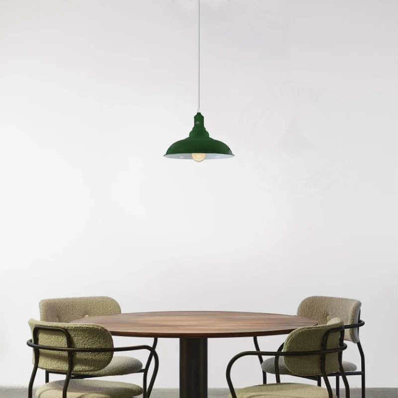 Pendelleuchte höhenverstellbar, green, Metall, E27 lampe~3007