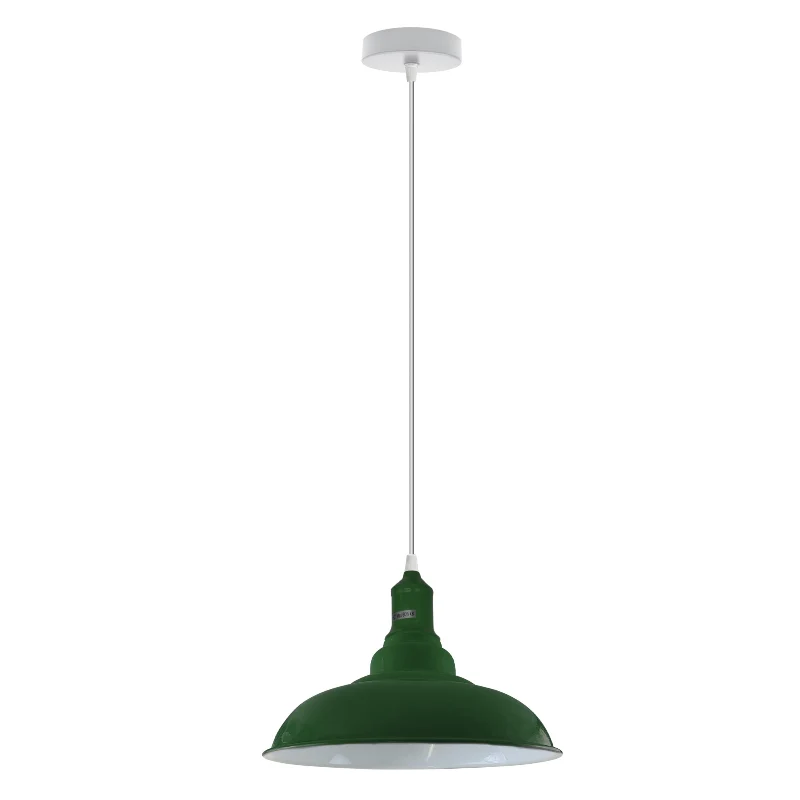 Pendelleuchte höhenverstellbar, green, Metall, E27 lampe~3007