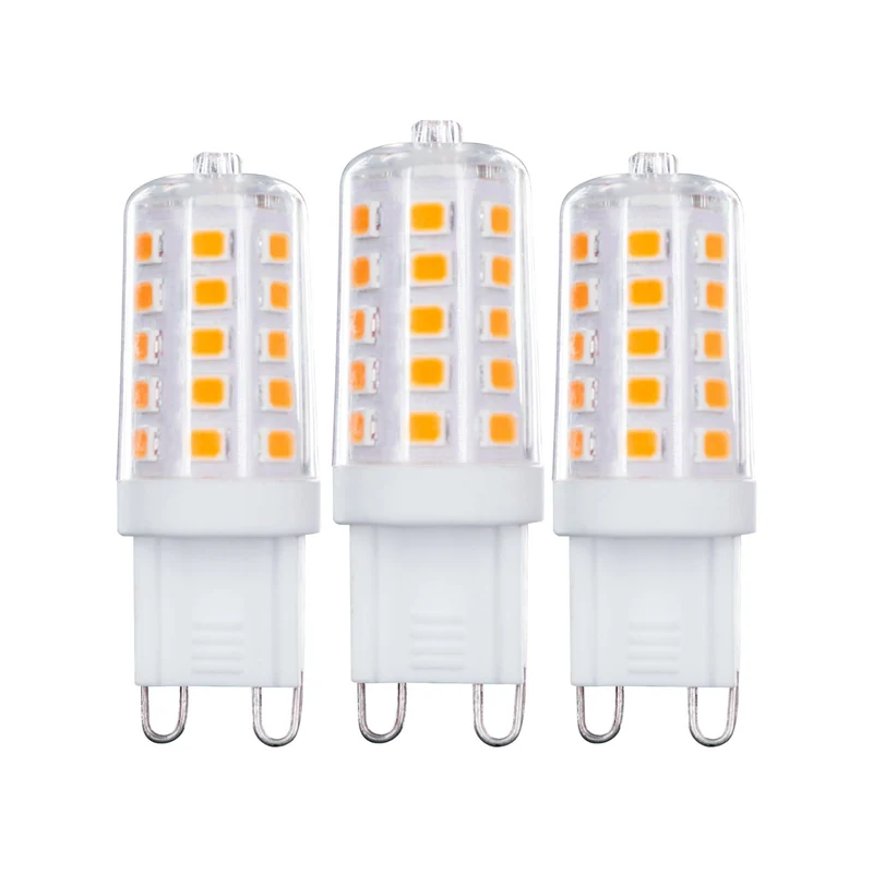 Korn LED-Leuchtmittel, G9, 3,5 W, 300 lm, 2700 K, klar, dimmbar, 3 Stück - LED's Light