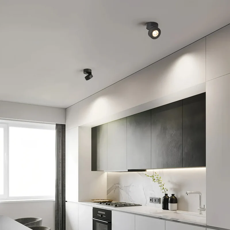 Moderner runder LED-Deckenstrahler verstellbar ideal für Wohnzimmer