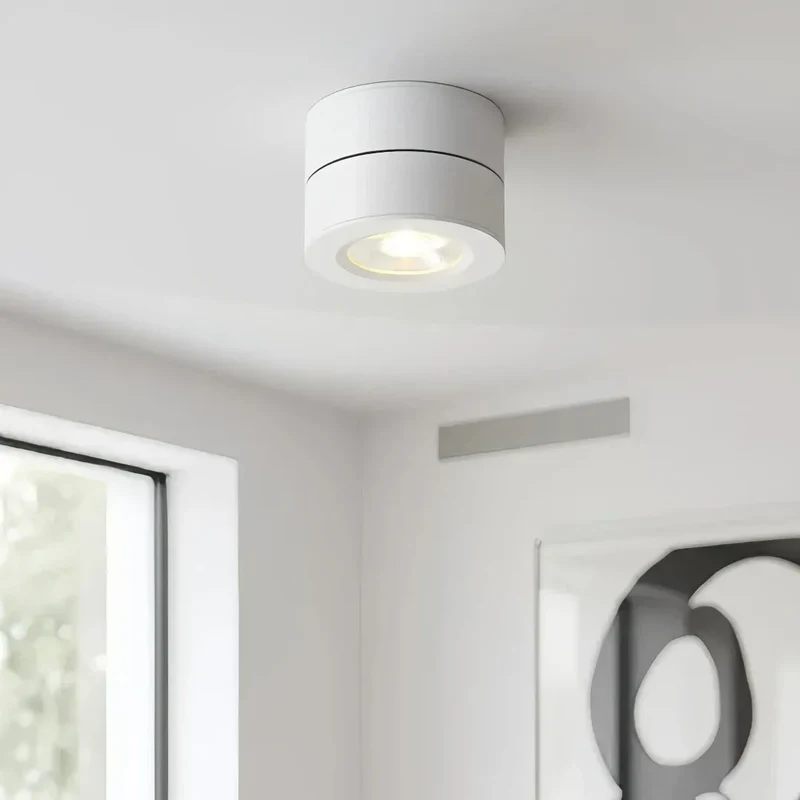 Moderner runder LED-Deckenstrahler verstellbar ideal für Wohnzimmer