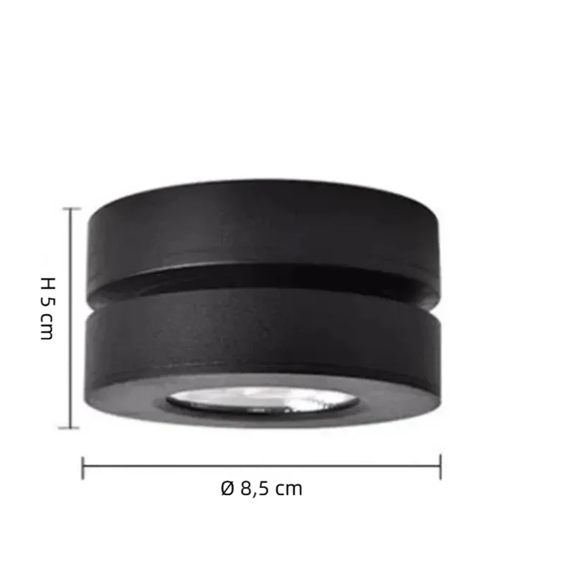 Moderner runder LED-Deckenstrahler verstellbar ideal für Wohnzimmer