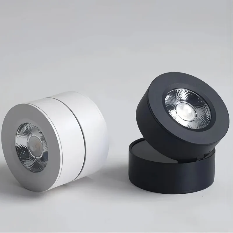 Moderner runder LED-Deckenstrahler verstellbar ideal für Wohnzimmer