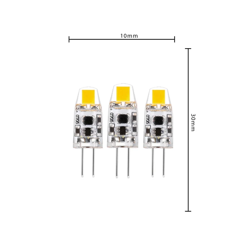 LED Kapsel G4 1W warmweiß Klar 12V dimmbar 3-Pack - LED's Light