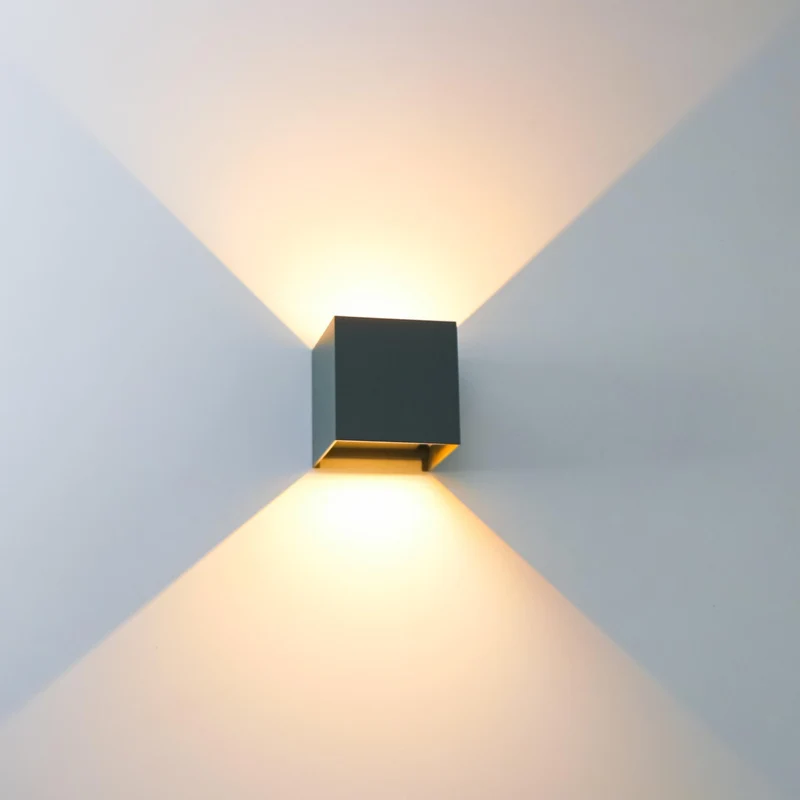 LED Außen-Wandleuchte anthrazit 6 Watt warmweiß IP65 Up-Down - LED's Light