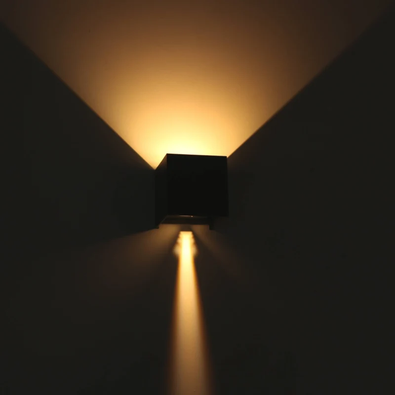 LED Außen-Wandleuchte anthrazit 6 Watt warmweiß IP65 Up-Down - LED's Light