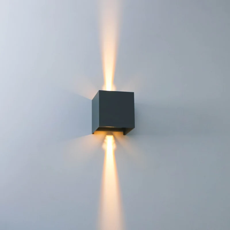 LED Außen-Wandleuchte anthrazit 6 Watt warmweiß IP65 Up-Down - LED's Light