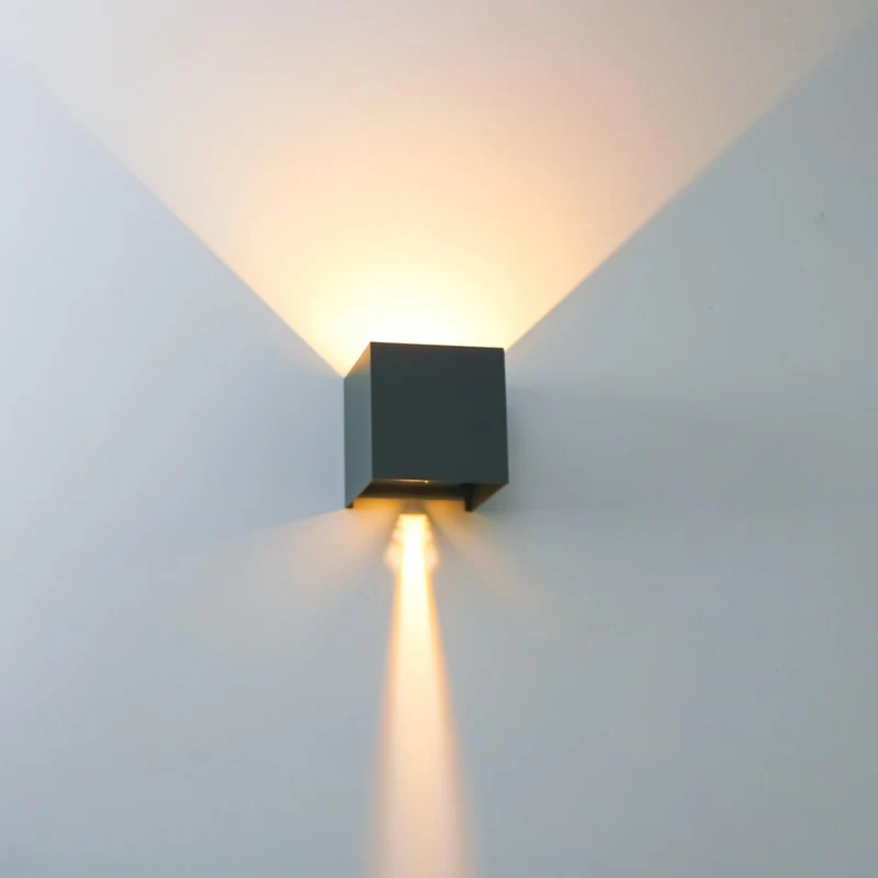 LED Außen-Wandleuchte anthrazit 6 Watt warmweiß IP65 Up-Down - LED's Light