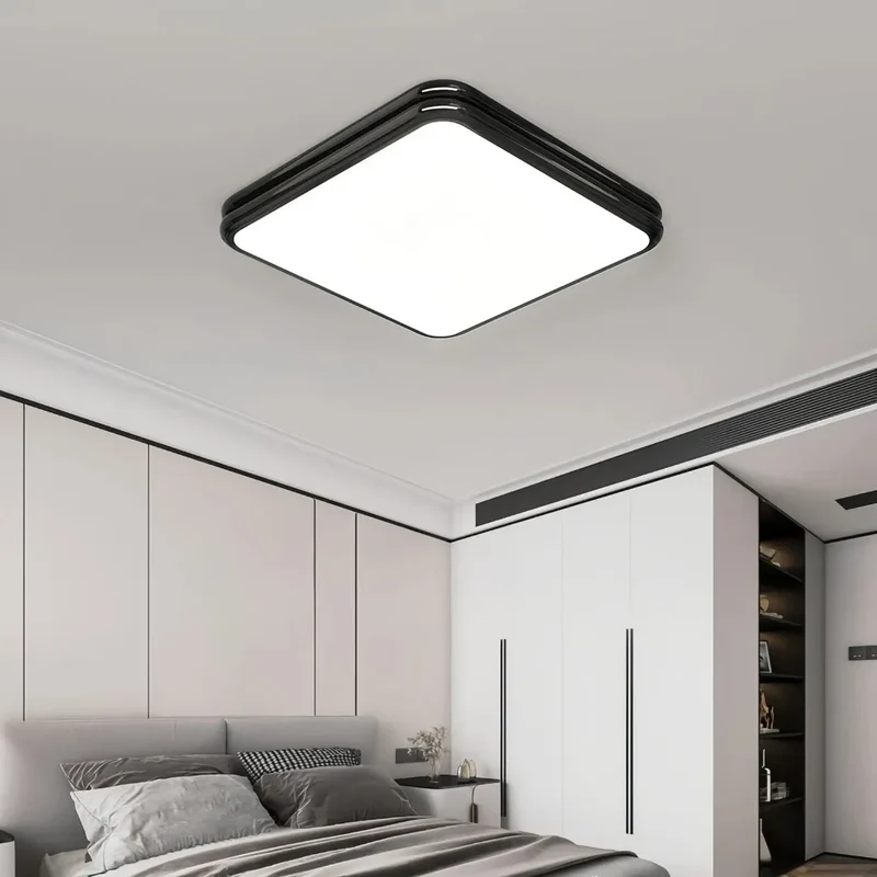Moderne LED-Deckenleuchte eckig – dimmbar für Schlafzimmer und Wohnzimmer