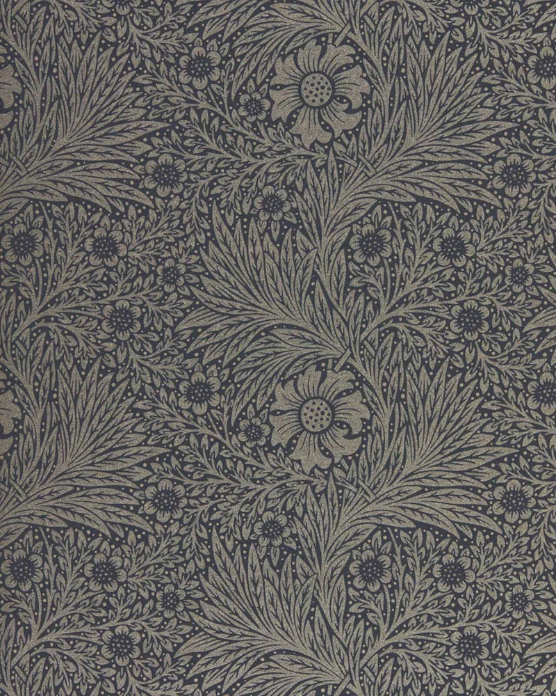 William Morris & Co. Tapet - Pure Marigold Black Ink