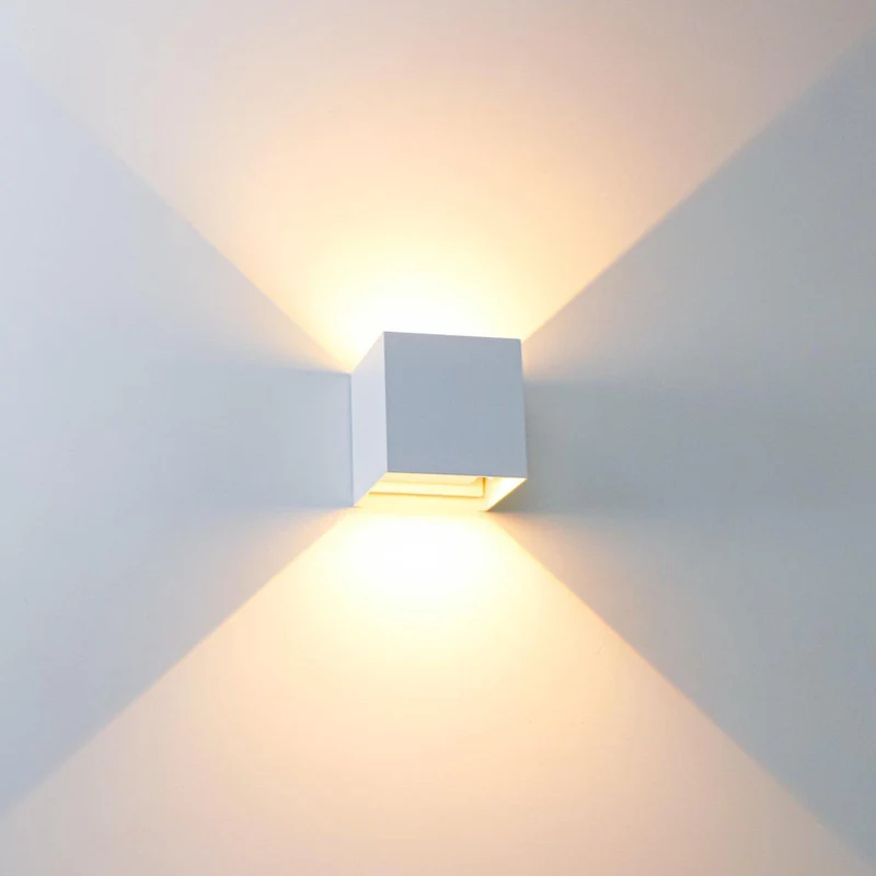 LED Außen-Wandleuchte weiß 6 Watt warmweiß IP65 Up-Down - LED's Light