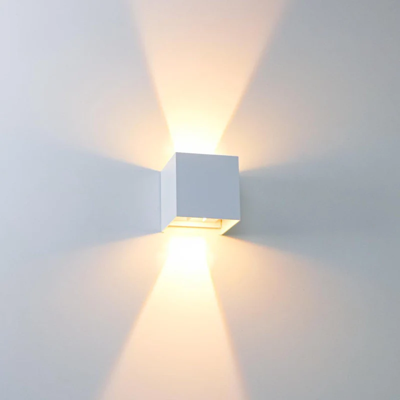 LED Außen-Wandleuchte weiß 6 Watt warmweiß IP65 Up-Down - LED's Light