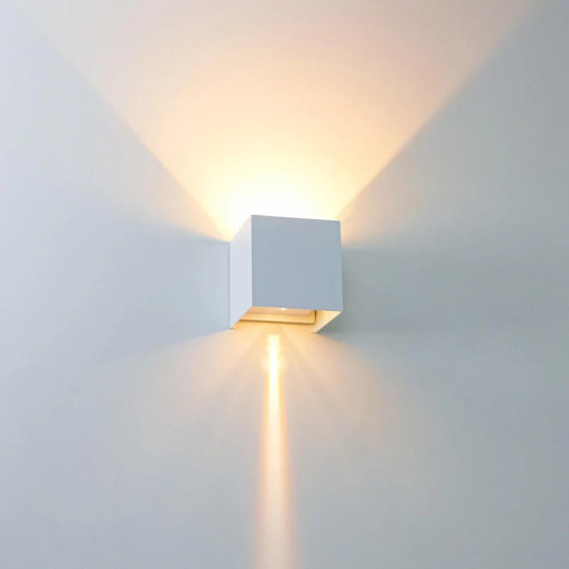 LED Außen-Wandleuchte weiß 6 Watt warmweiß IP65 Up-Down - LED's Light
