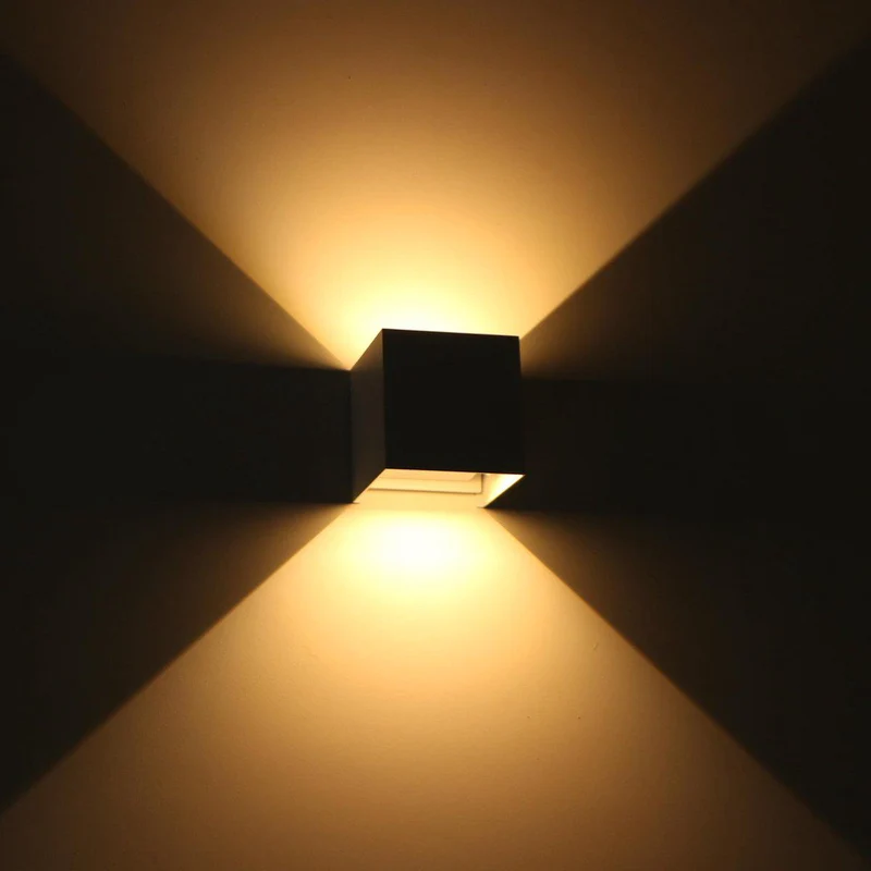 LED Außen-Wandleuchte weiß 6 Watt warmweiß IP65 Up-Down - LED's Light