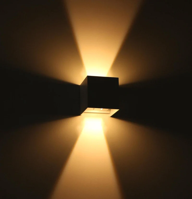 LED Außen-Wandleuchte weiß 6 Watt warmweiß IP65 Up-Down - LED's Light