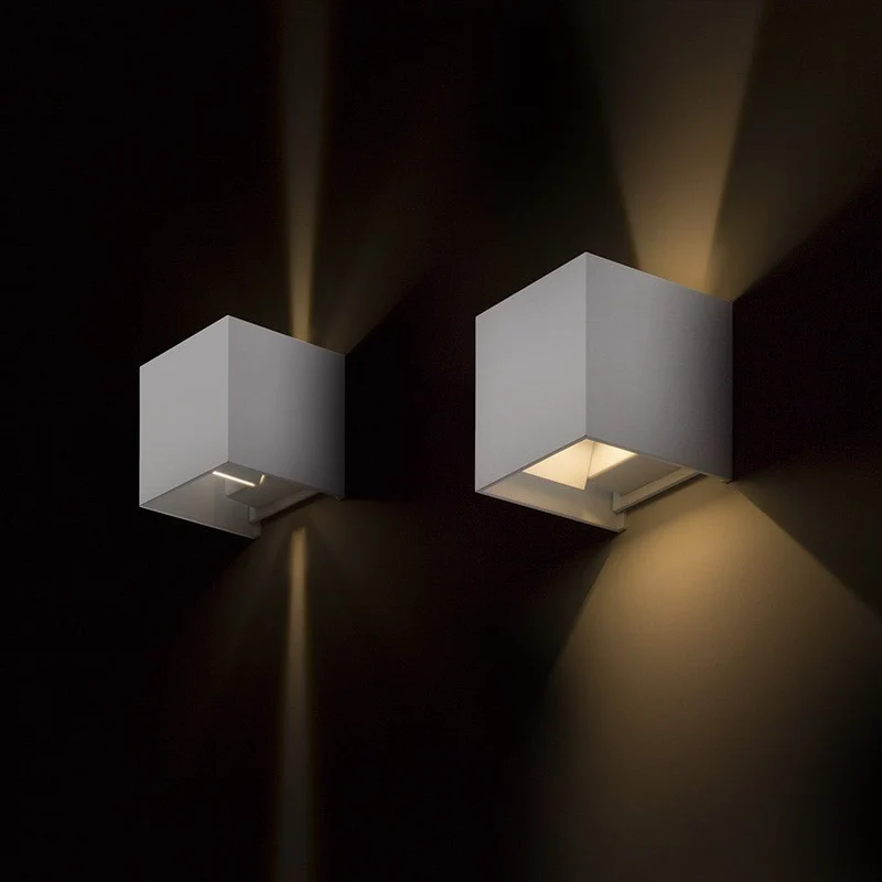LED Außen-Wandleuchte weiß 6 Watt warmweiß IP65 Up-Down - LED's Light
