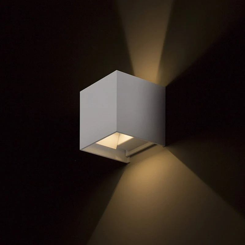 LED Außen-Wandleuchte weiß 6 Watt warmweiß IP65 Up-Down - LED's Light