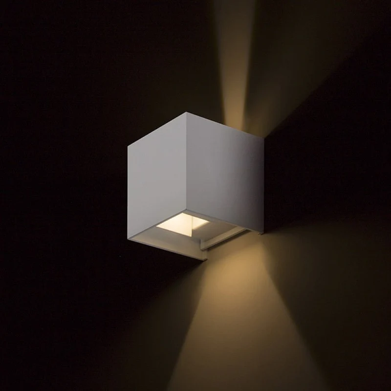 LED Außen-Wandleuchte weiß 6 Watt warmweiß IP65 Up-Down - LED's Light