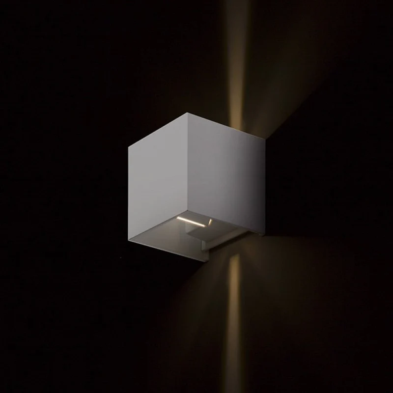 LED Außen-Wandleuchte weiß 6 Watt warmweiß IP65 Up-Down - LED's Light