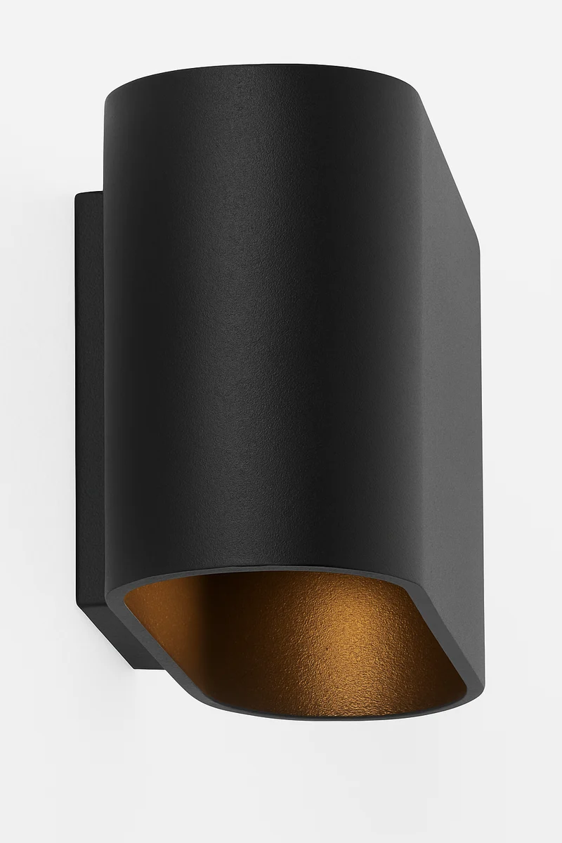 LED Wandleuchte Oval schwarz Tobias | Rund | G9-Fassung