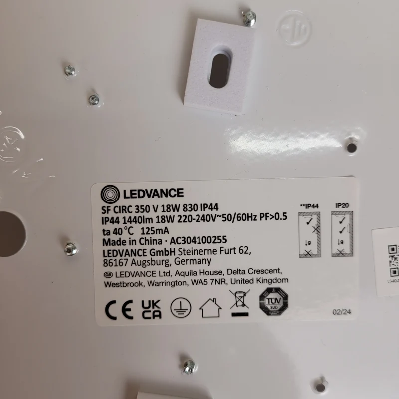 LEDVANCE LED Deckenleuchte rund Weiß Deckenlampe Lampe