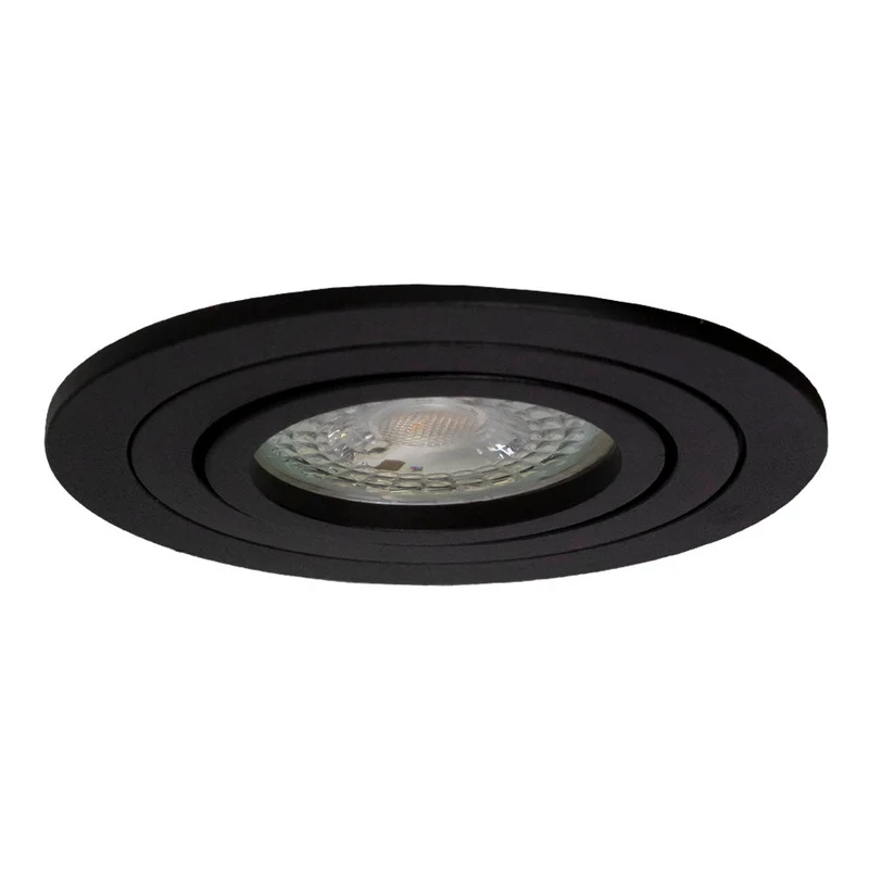 LED-Spot-Leuchte | Neigbar | Ø80mm | Rund | Schwarz