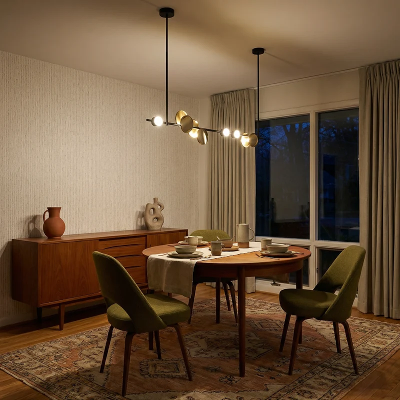 Zweifarbige Metallpendelleuchten mit homogenem und elegantem Licht – Linéa