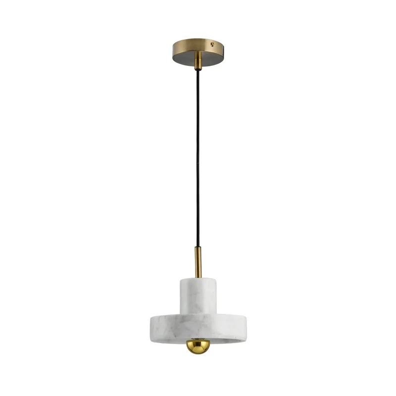 Minimalistische Architektur-Hängeleuchte aus Gold – Dorée