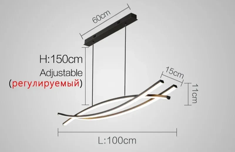 LED-Hängeleuchte Sanfter Stil Modern und Elegant – Stilio