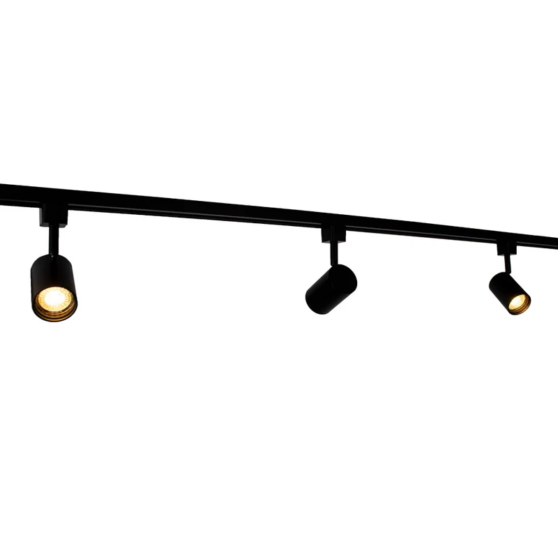 LED 1-Phasen-Schienenstrahler | Schwarz | GU10-Fassung