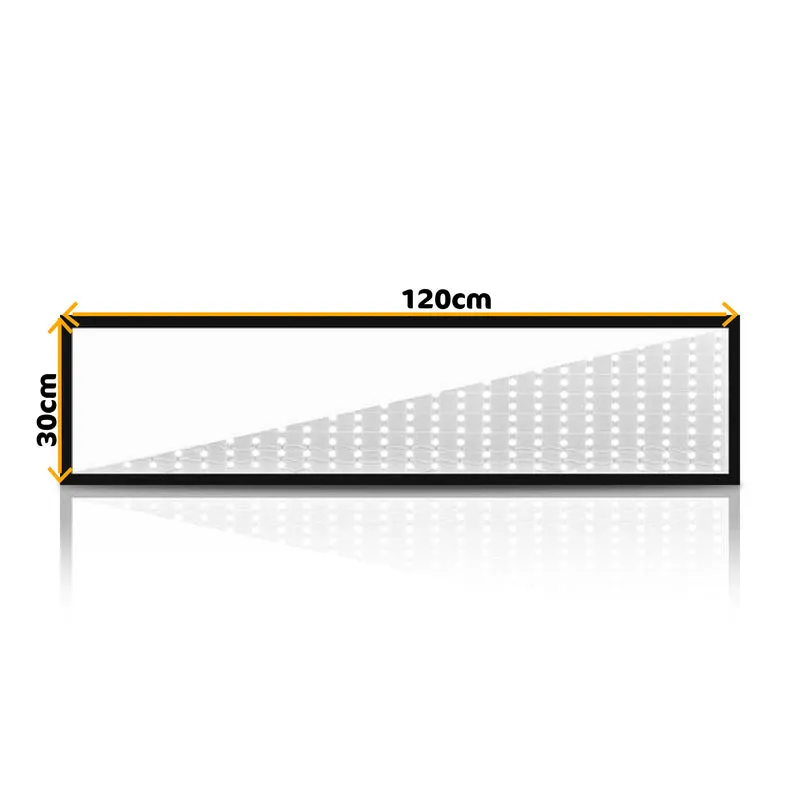 Aufbau-LED-Panel 30x120cm | 60W | Schwarz | 4500K – Naturweiß