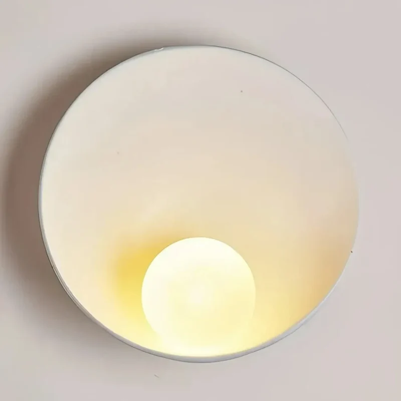 Runde Design-Wandleuchte im japanischen Stil für das Schlafzimmer