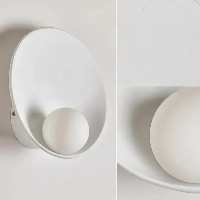 Runde Design-Wandleuchte im japanischen Stil für das Schlafzimmer