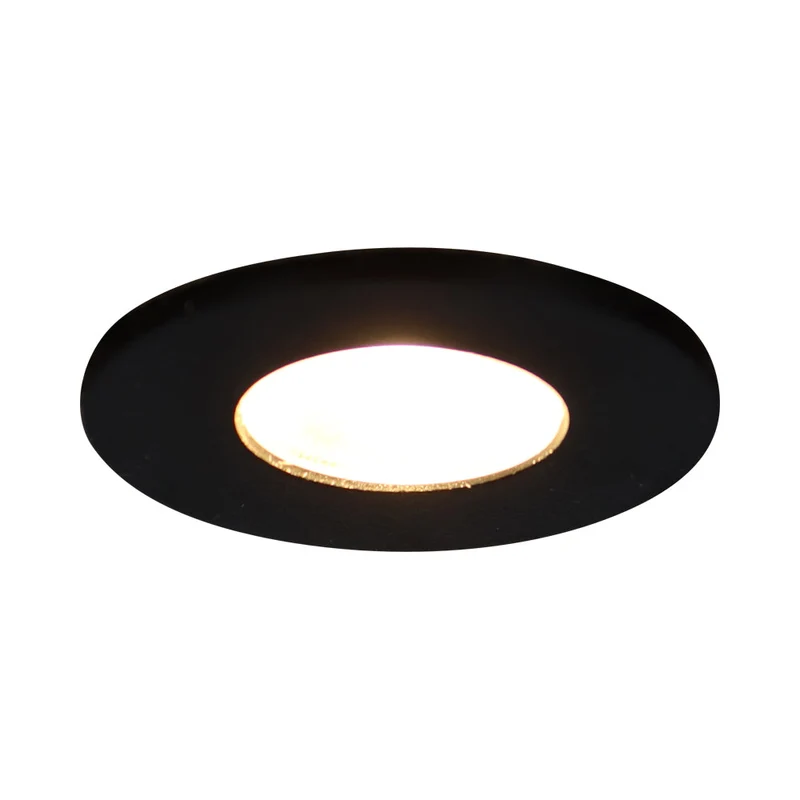 LED Mini Einbaustrahler | Ø35mm | 1W | IP20 | Nicht dimmbar | Schwarz | 3000K warmweiß