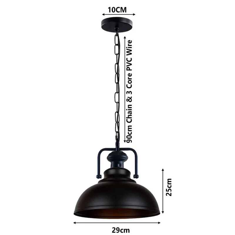 Pendelleuchte höhenverstellbar Deckenlampe Schwarz~3002