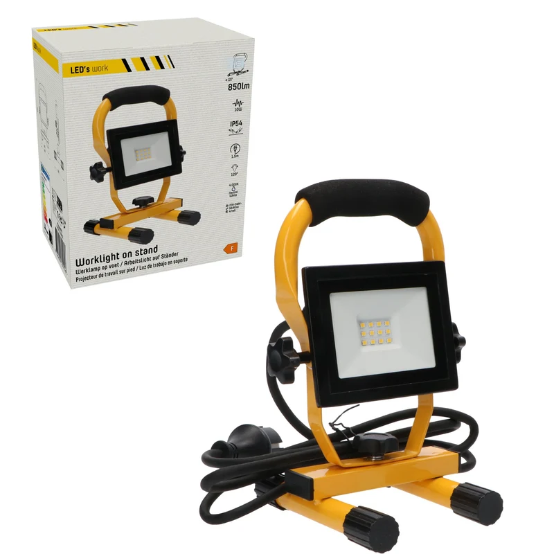 LED-Arbeitsstrahler 10W neutralweiß IP54 1,5 m Zuleitung - LED's Work
