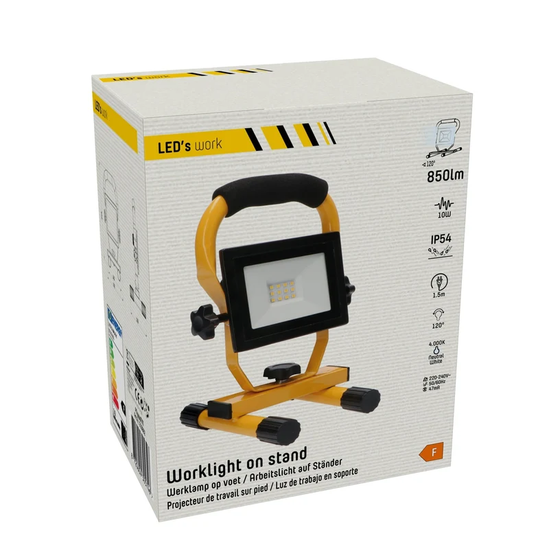 LED-Arbeitsstrahler 10W neutralweiß IP54 1,5 m Zuleitung - LED's Work