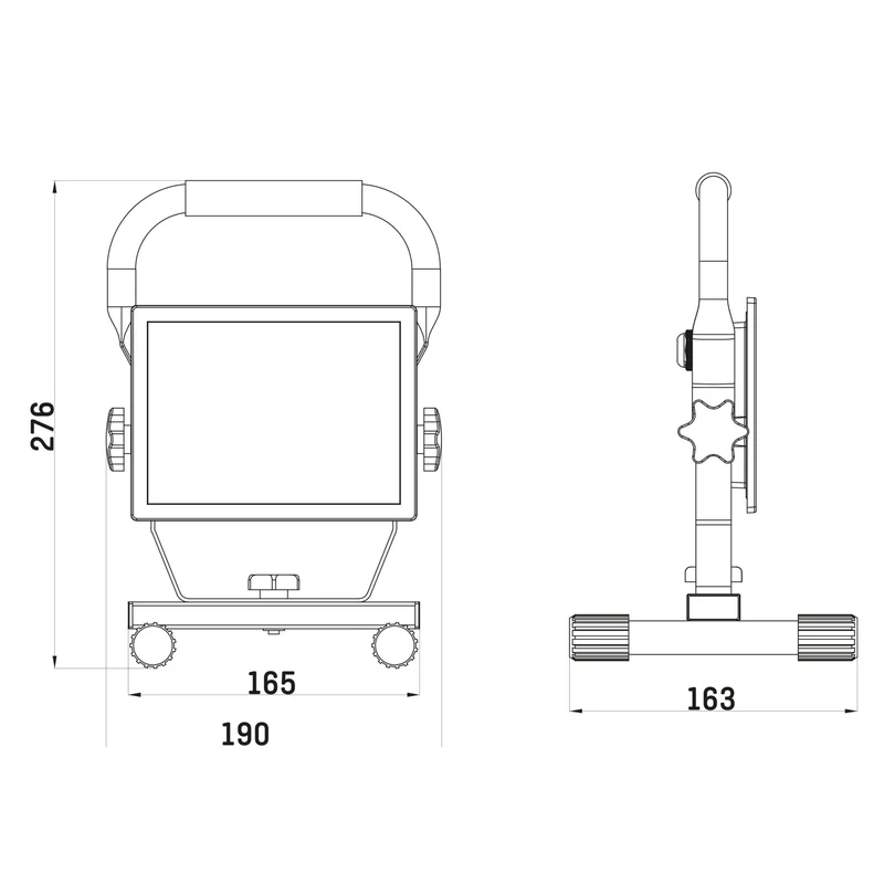 LED-Arbeitsstrahler 30W neutralweiß IP54 1,5 m Zuleitung - LED's Work